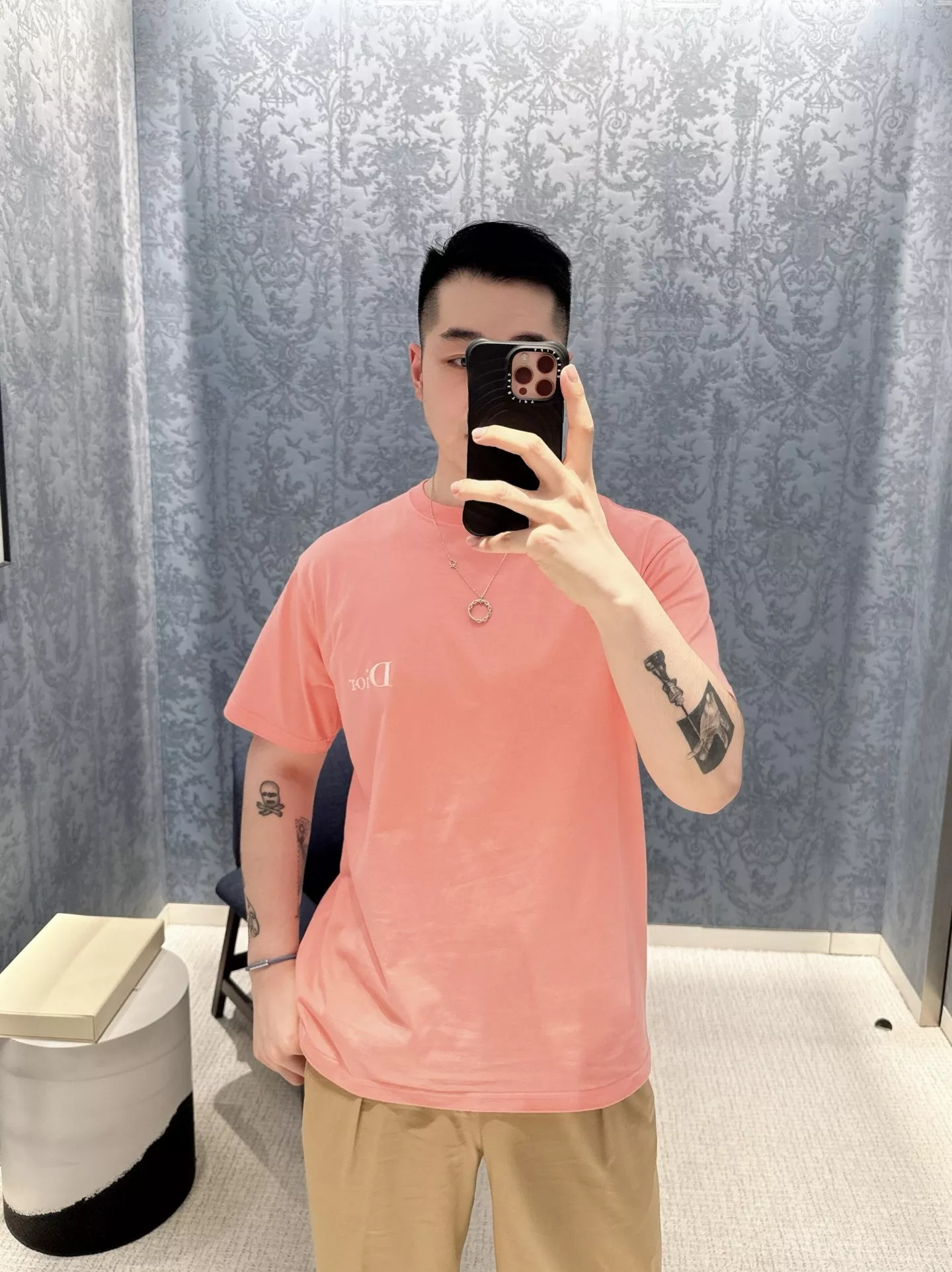 디올 루즈핏 로고 반소매 티셔츠 상세 이미지 35