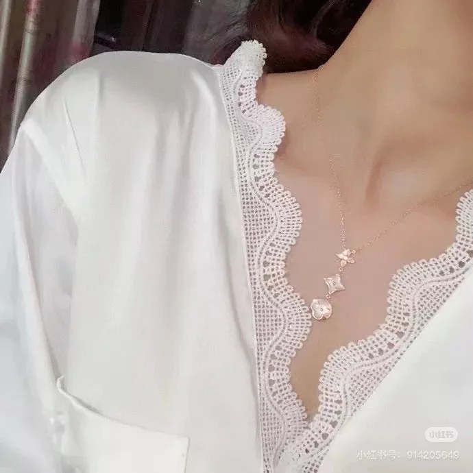 루이비통 네잎클로버 체인 목걸이 상세 이미지 16