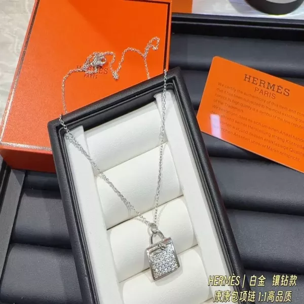 에르메스 켈리백 모티브 펜던트 네크리스