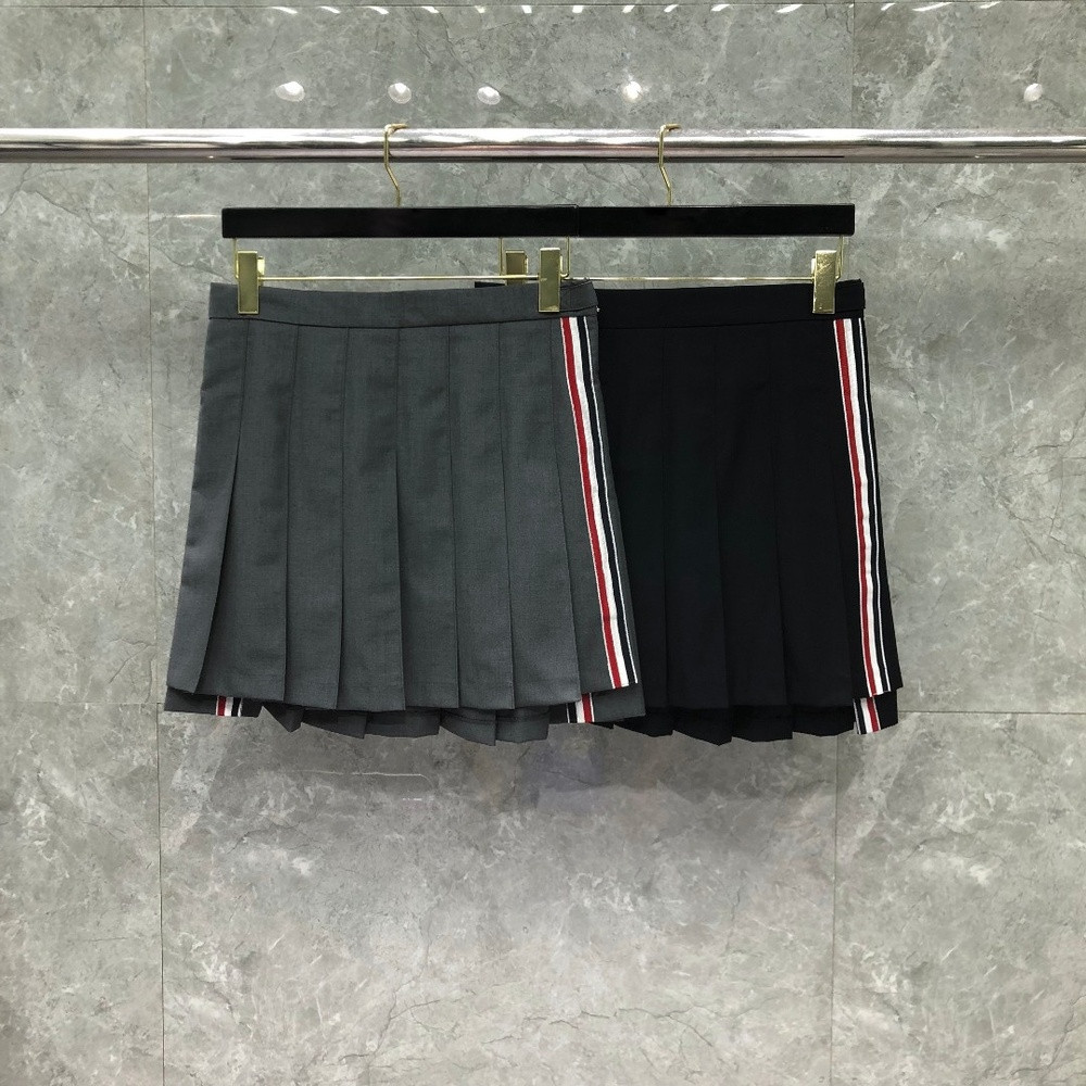 톰브라운 플리츠 밴드 포인트 스커트