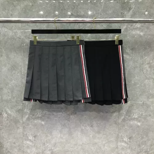 톰브라운 플리츠 밴드 포인트 스커트