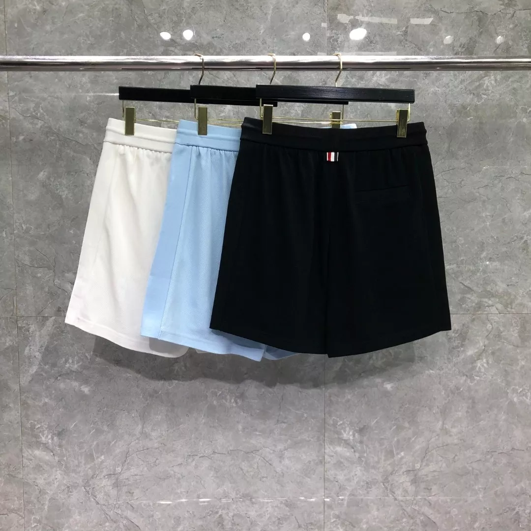 톰브라운 배색 포인트 드로스트링 숏팬츠 상세 이미지 2