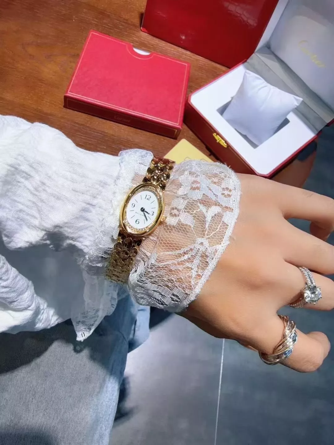 불가리 루체아 다이얼 다이아 시계 상세 이미지 5