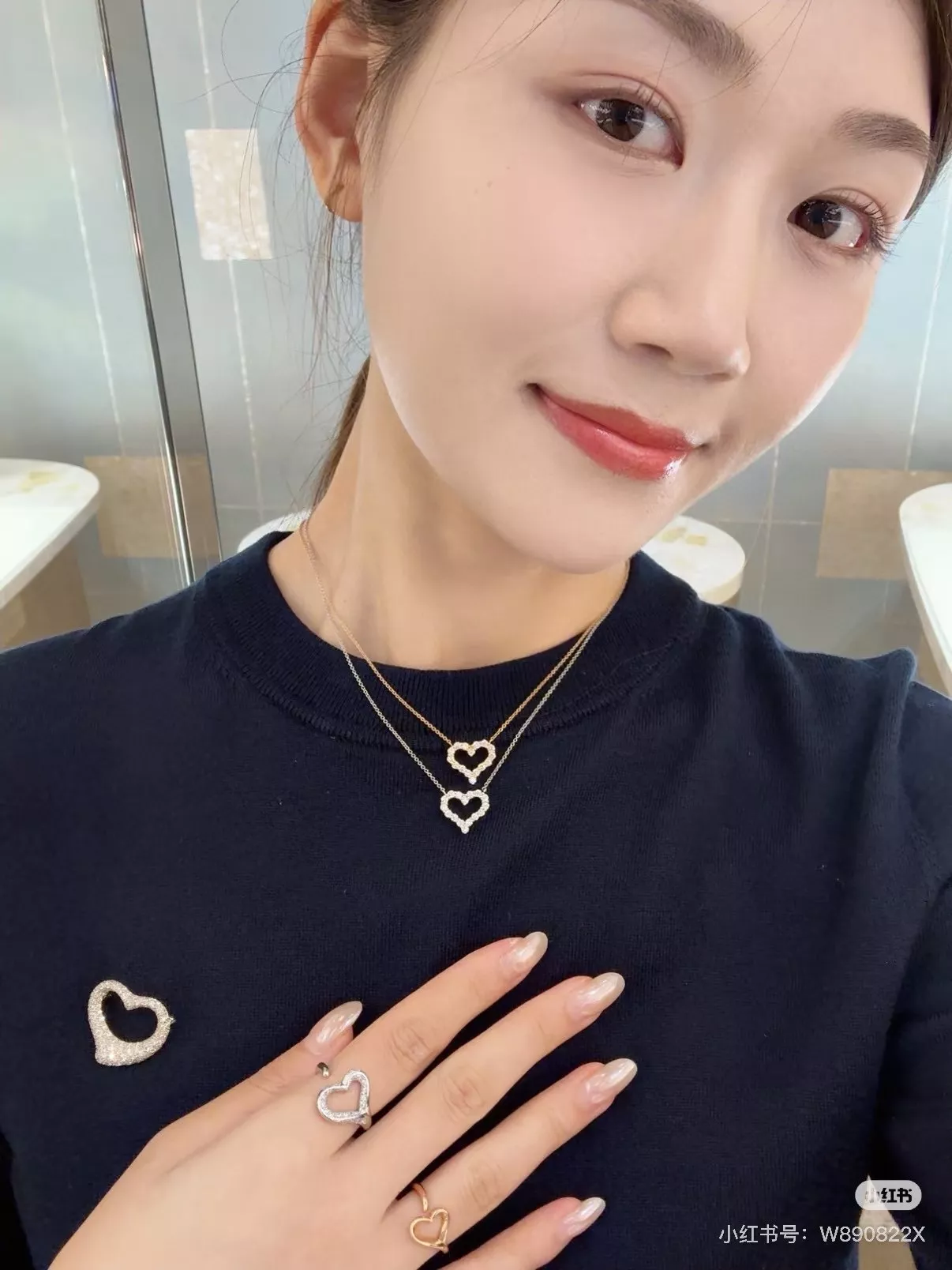 티파니앤코 하트 펜던트 체인 목걸이 상세 이미지 13