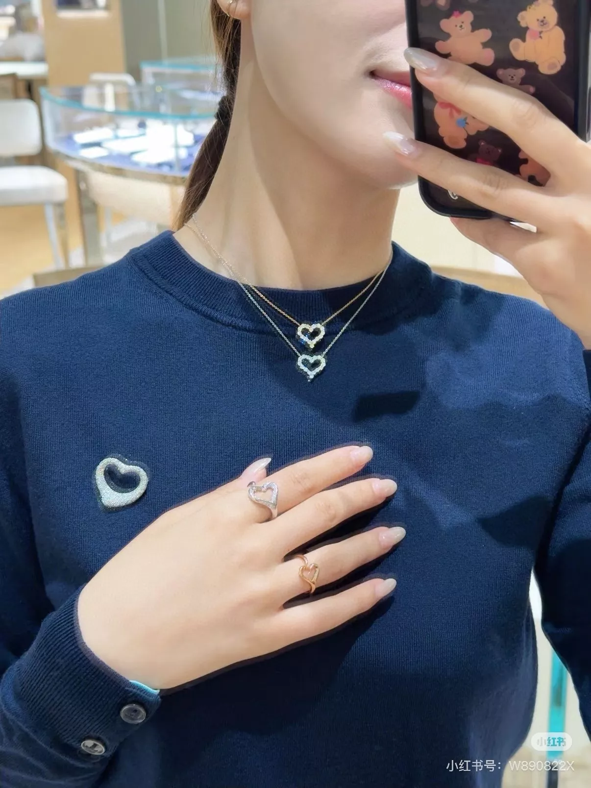 티파니앤코 하트 펜던트 체인 목걸이 상세 이미지 15