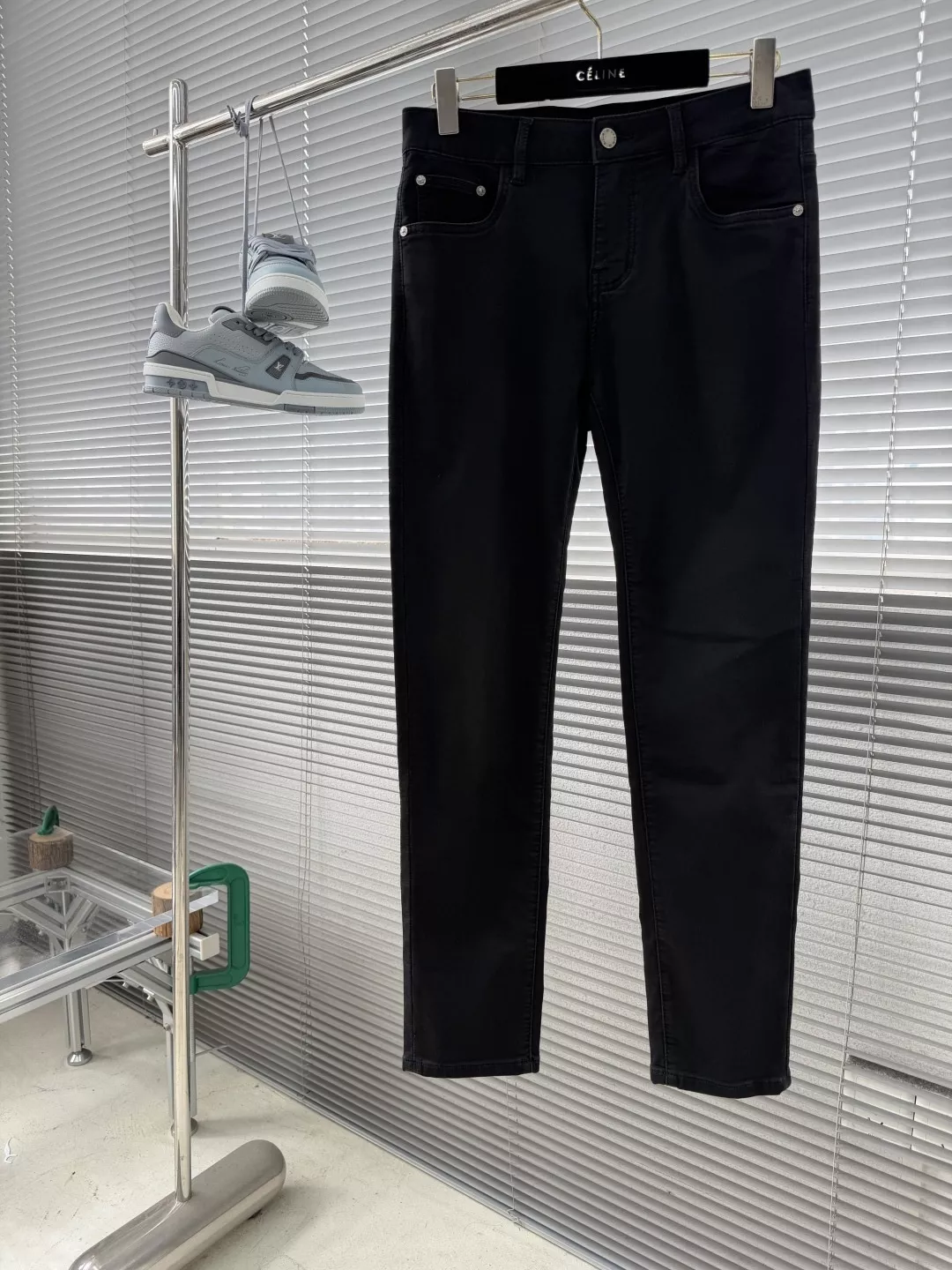돌체앤가바나 블랙 슬림 데님 팬츠 상세 이미지 1