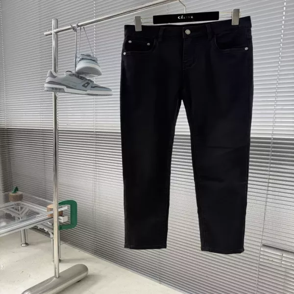 돌체앤가바나 블랙 슬림 데님 팬츠