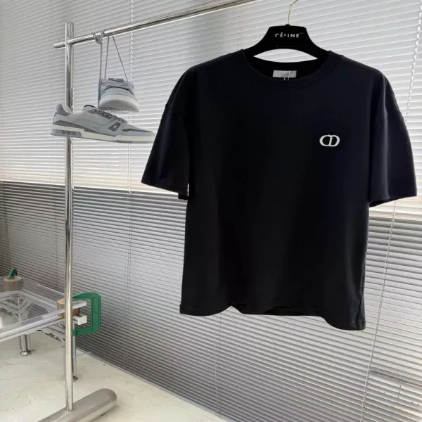 디올 아이콘 자수 포인트 티셔츠