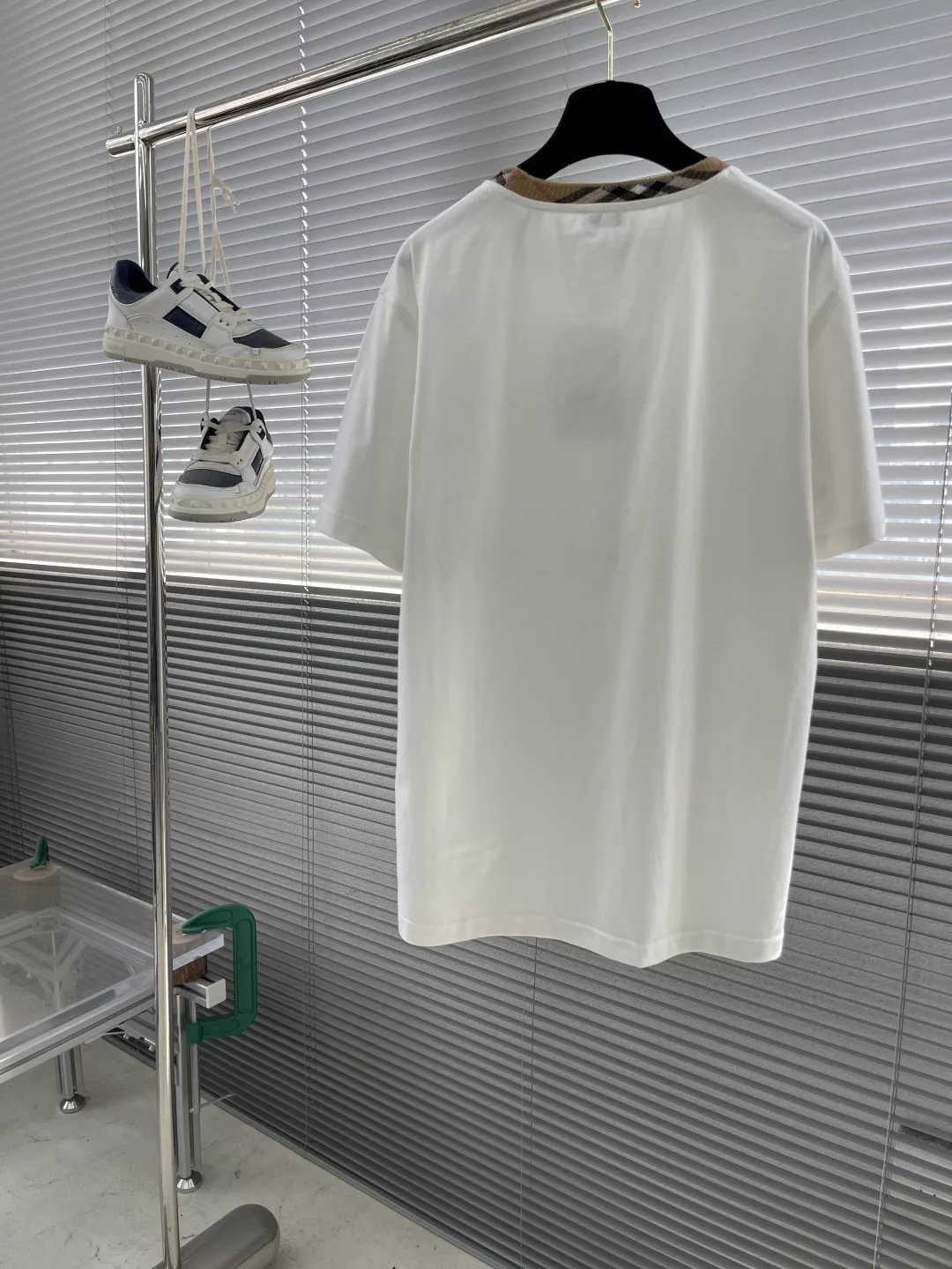 버버리 체크 장식 코튼 티셔츠 상세 이미지 8