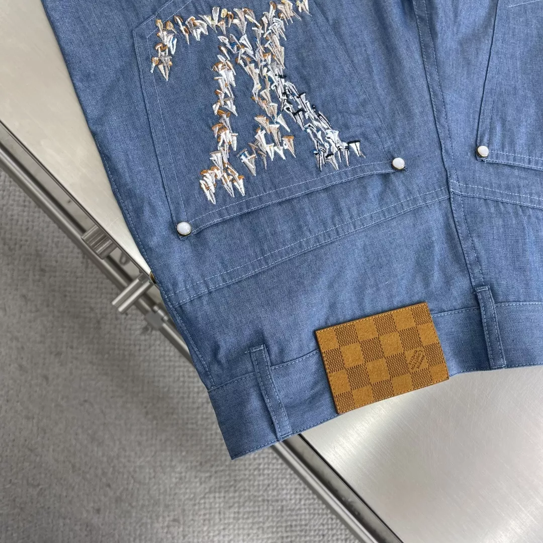 루이비통 레가타 자수 반소매 셔츠 세트 상세 이미지 17