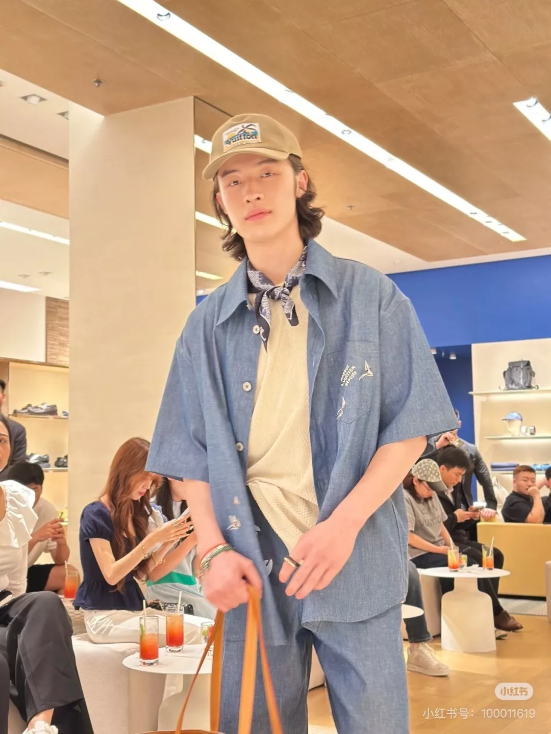루이비통 레가타 자수 반소매 셔츠 세트 상세 이미지 33