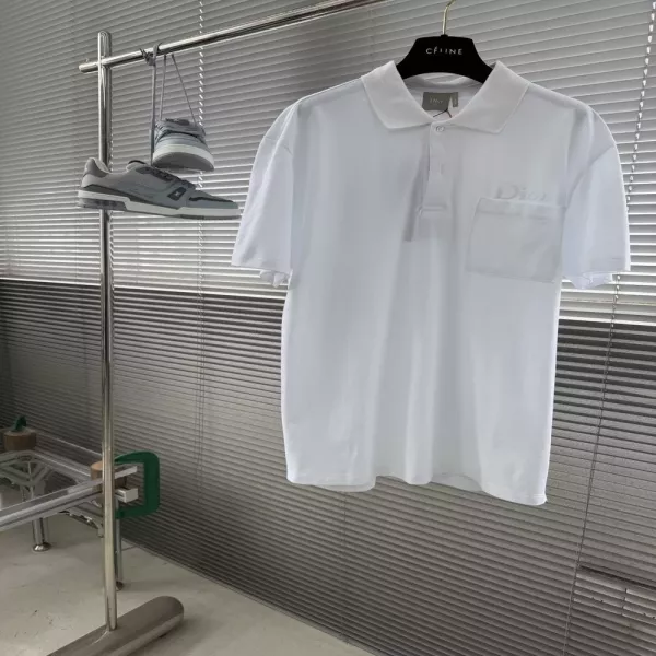 디올 자수 포켓 폴로 셔츠