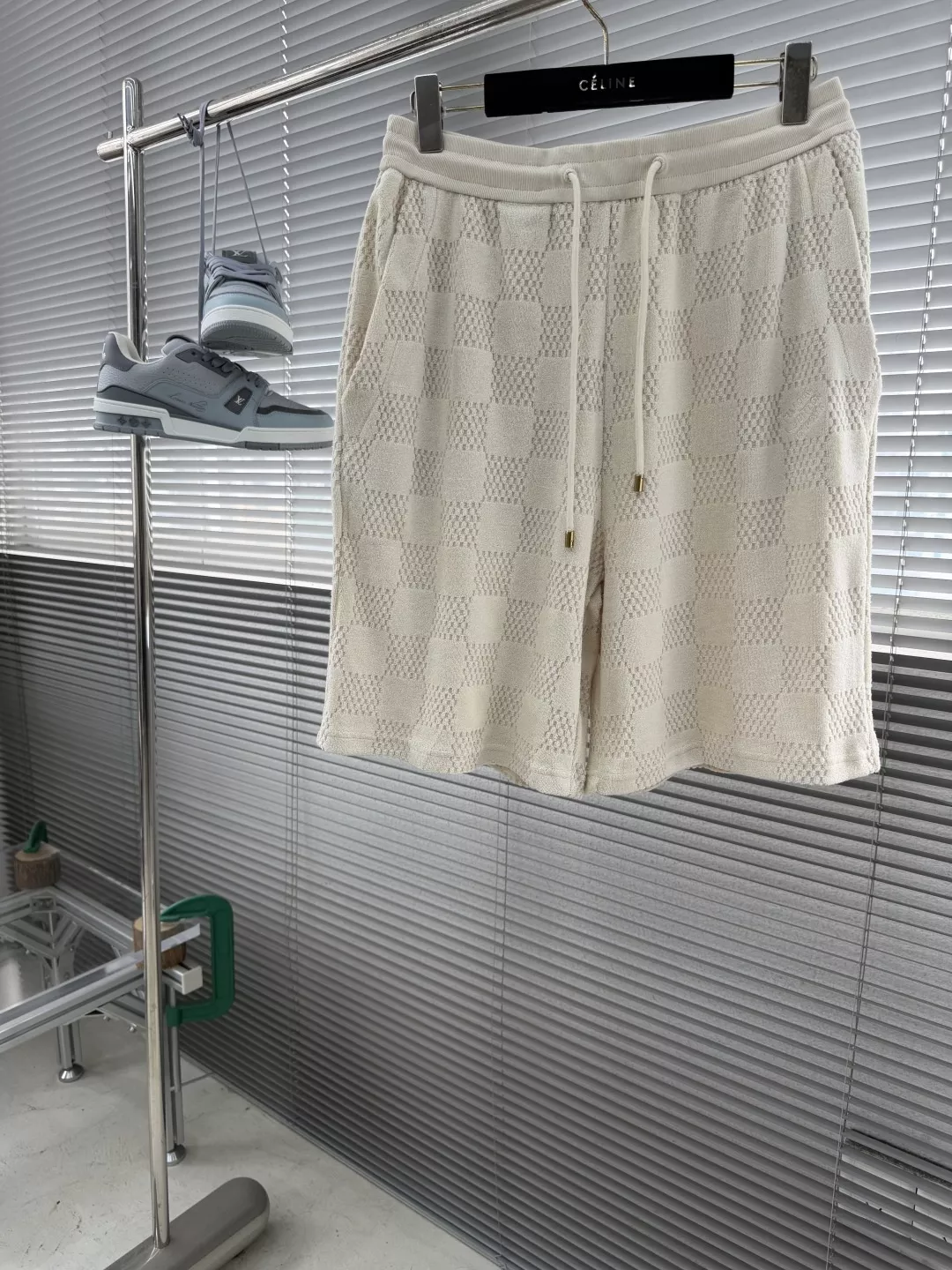 루이비통 체커보드 자카드 반소매 세트 상세 이미지 9