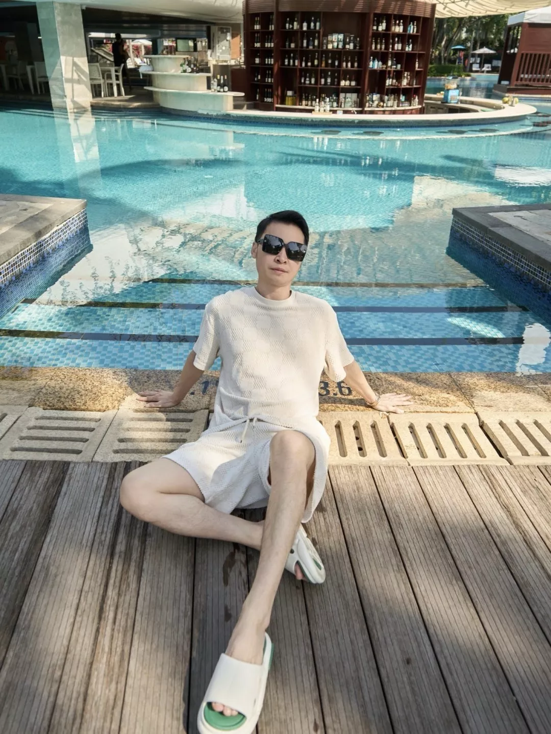 루이비통 체커보드 자카드 반소매 세트 상세 이미지 22