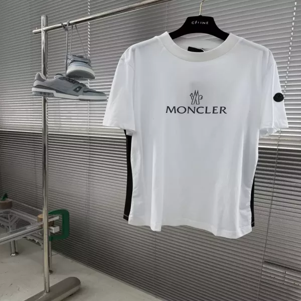 몽클레어 로고 프린트 라운드 반팔 티셔츠