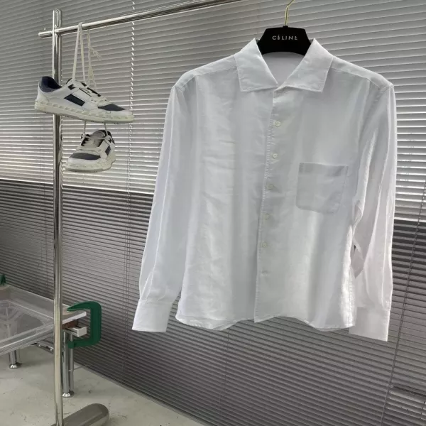 브루넬로쿠치넬리 리넨 버튼 셔츠