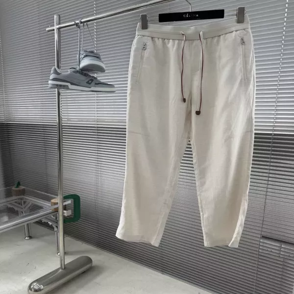로로피아나 리오셀 린넨 혼방 드로스트링 팬츠