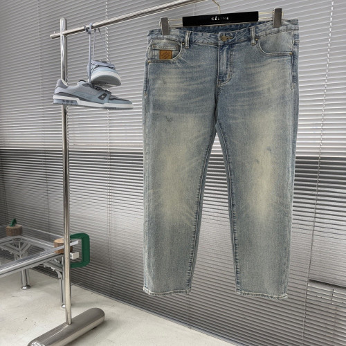 루이비통 자수 로고 워싱 데님 팬츠