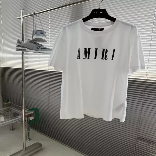아미리 로고 프린트 반소매 티셔츠