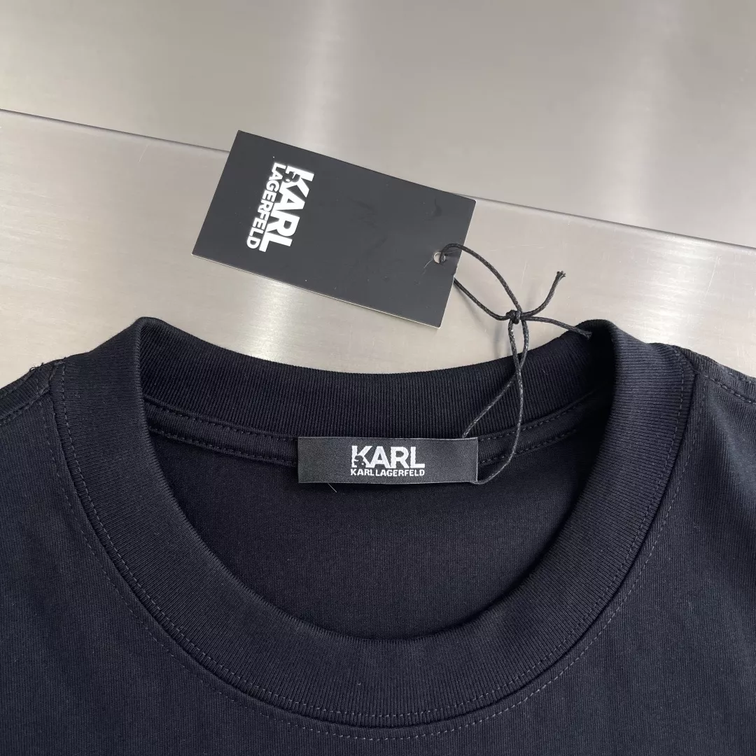 칼라거펠트 클래식 로고 입체 프린팅 티셔츠 상세 이미지 3