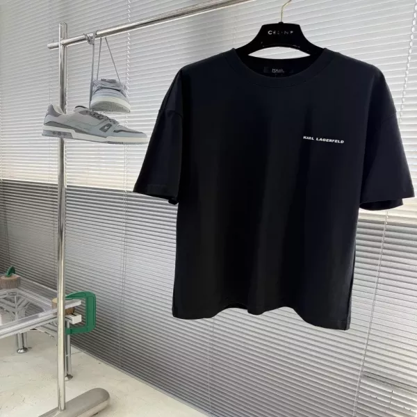 칼라거펠트 클래식 로고 입체 프린팅 티셔츠