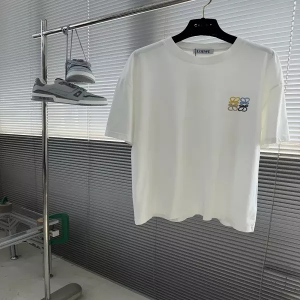 로에베 아나그램 자수 포인트 티셔츠