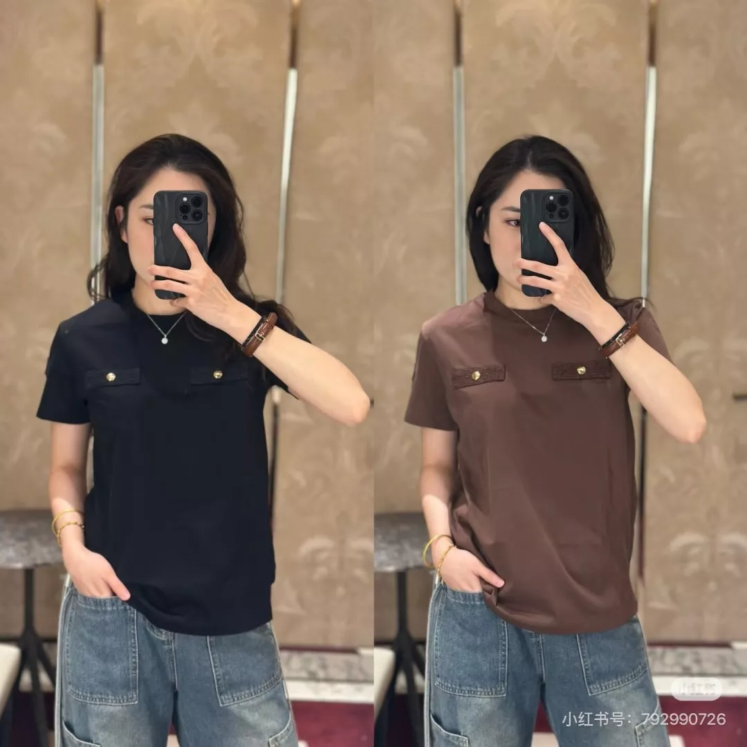 몽클레어 솔리드 반소매 풀오버 티셔츠 상세 이미지 28