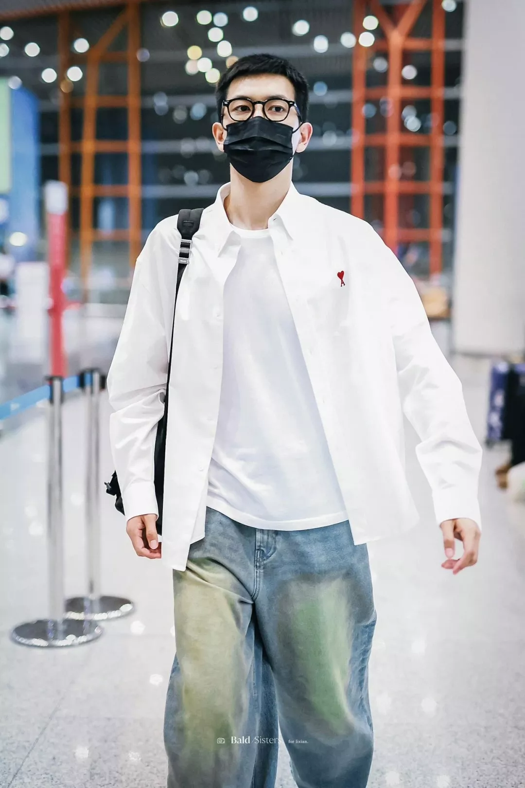 아미 하트 자수 옥스포드 셔츠 상세 이미지 22