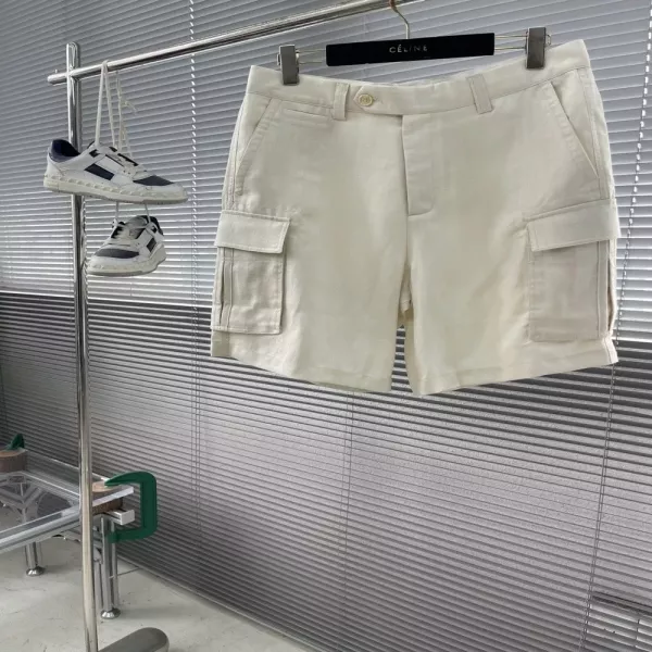 브루넬로쿠치넬리 코튼 린넨 헤링본 버뮤다 팬츠