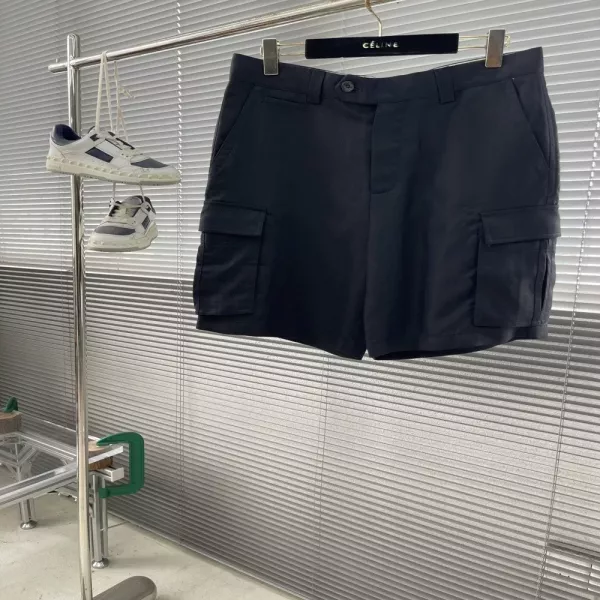 브루넬로쿠치넬리 헤링본 코튼 린넨 버뮤다 쇼츠