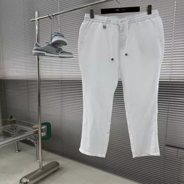 브루넬로쿠치넬리 스트레이트 핏 밴딩 팬츠
