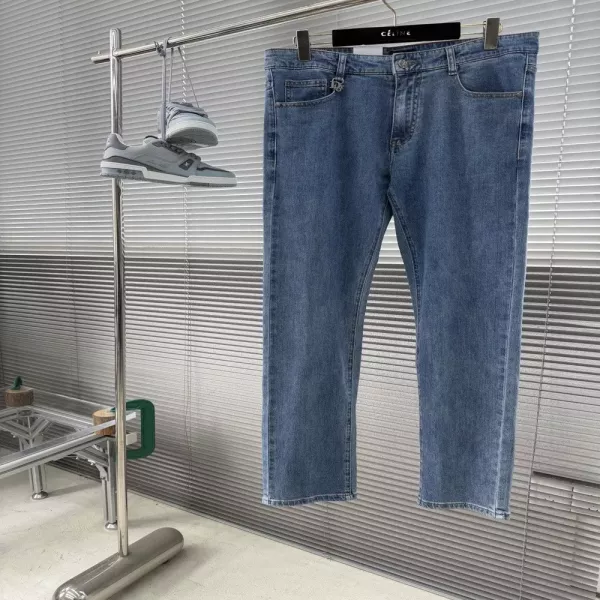 디올 로고 포인트 캐주얼 데님 팬츠