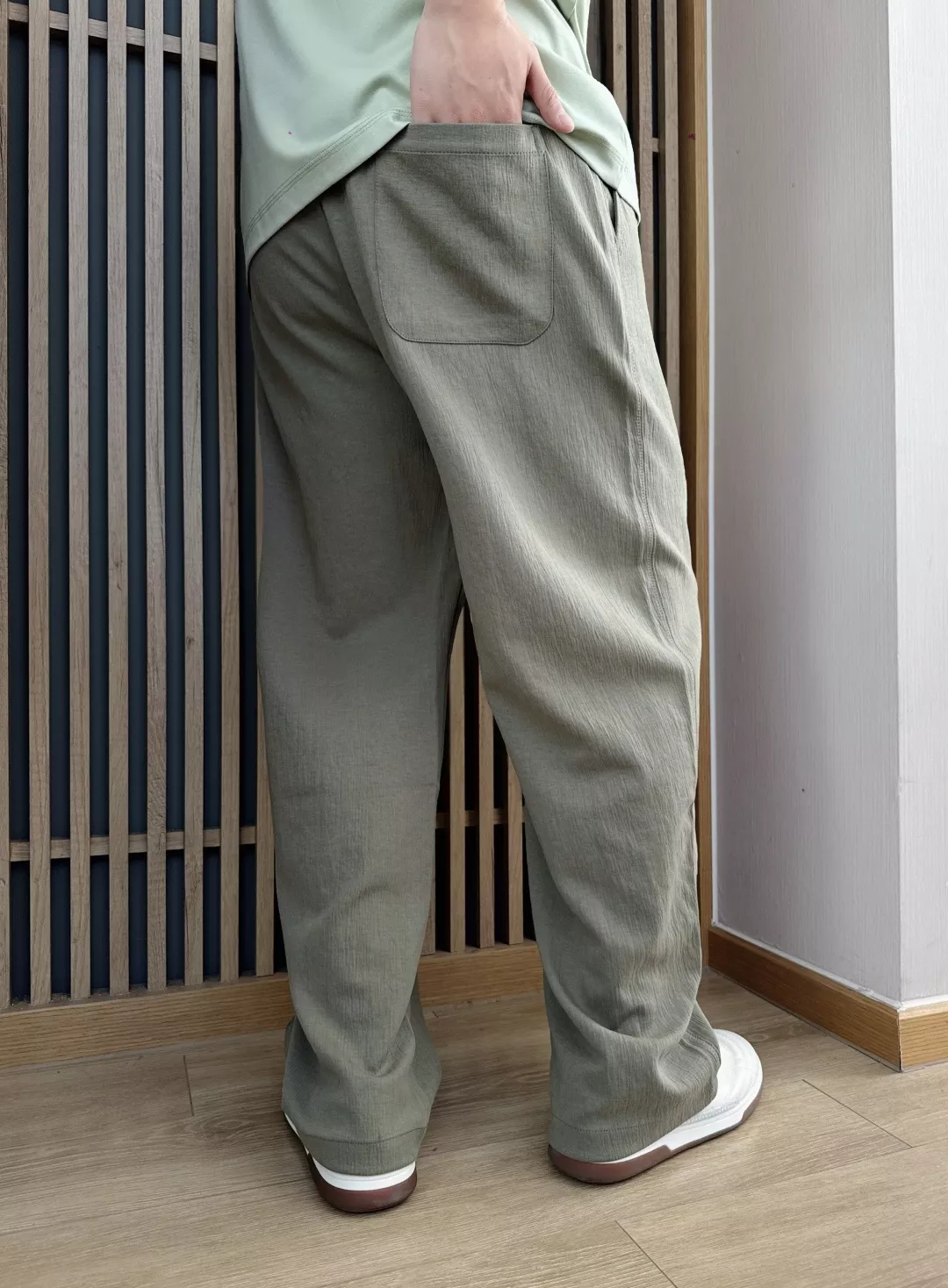 제냐 텐셀 혼방 퍼프 텍스처 밴딩 팬츠 상세 이미지 22