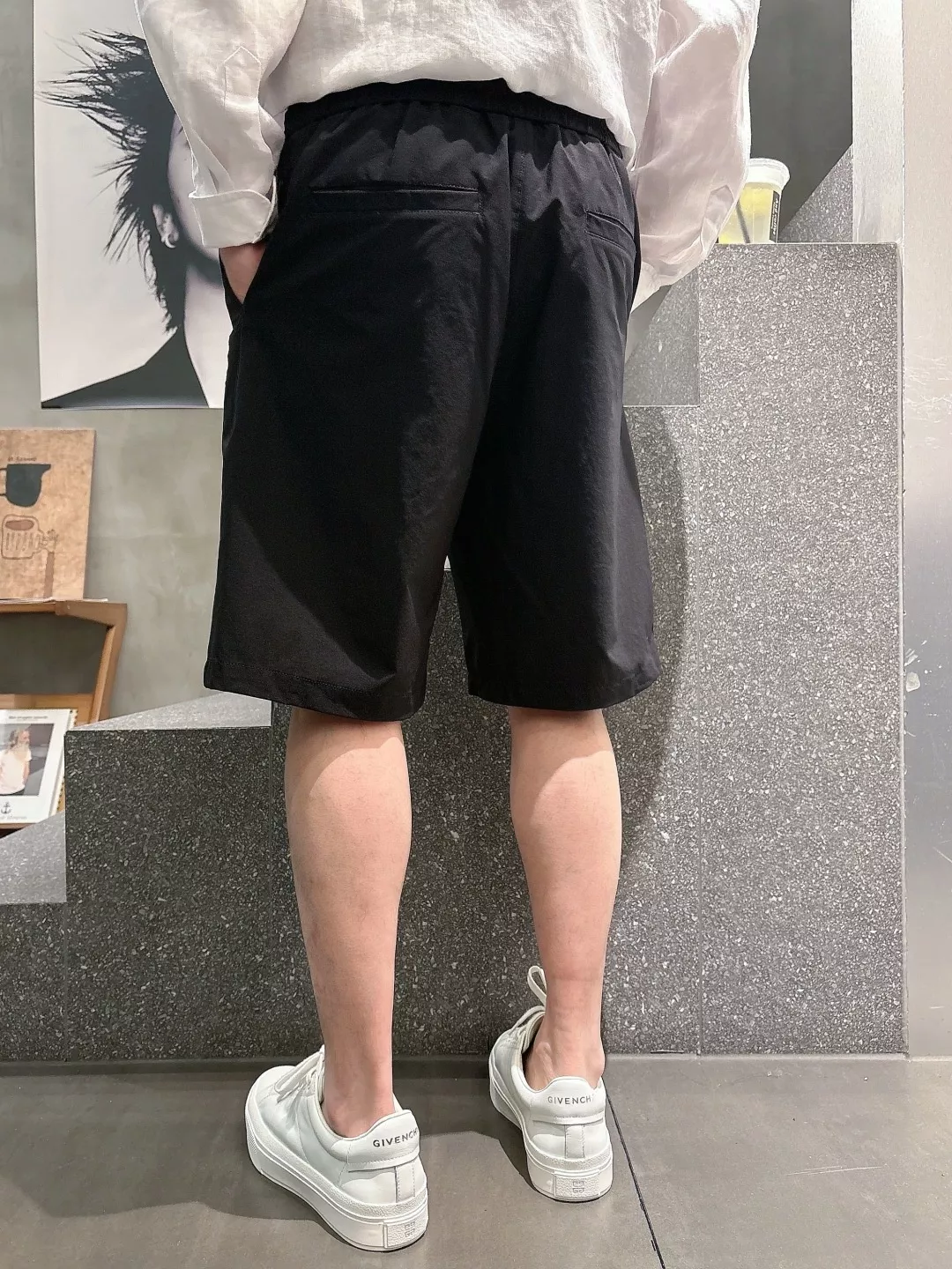 브루넬로쿠치넬리 배지 자수 드로스트링 쇼츠 상세 이미지 27