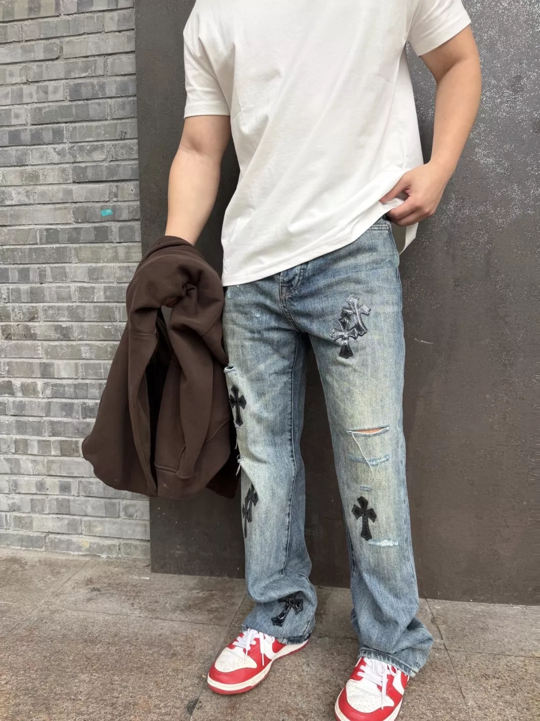 크롬하츠 해무블루 워싱 스트레이트 데님 팬츠 상세 이미지 23