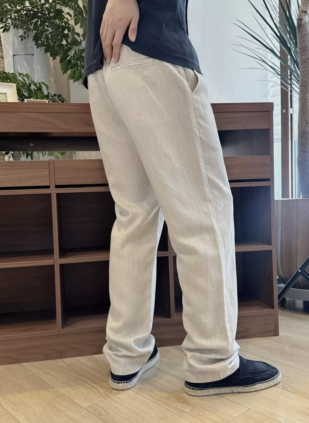 로로피아나 리오셀 린넨 혼방 스트링 팬츠 상세 이미지 25