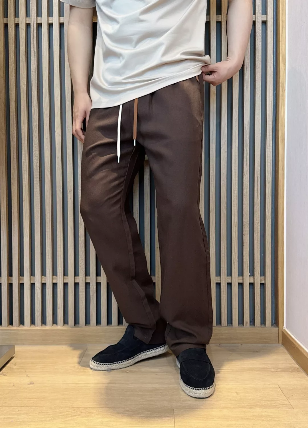 로로피아나 리오셀 린넨 혼방 스트링 팬츠 상세 이미지 27