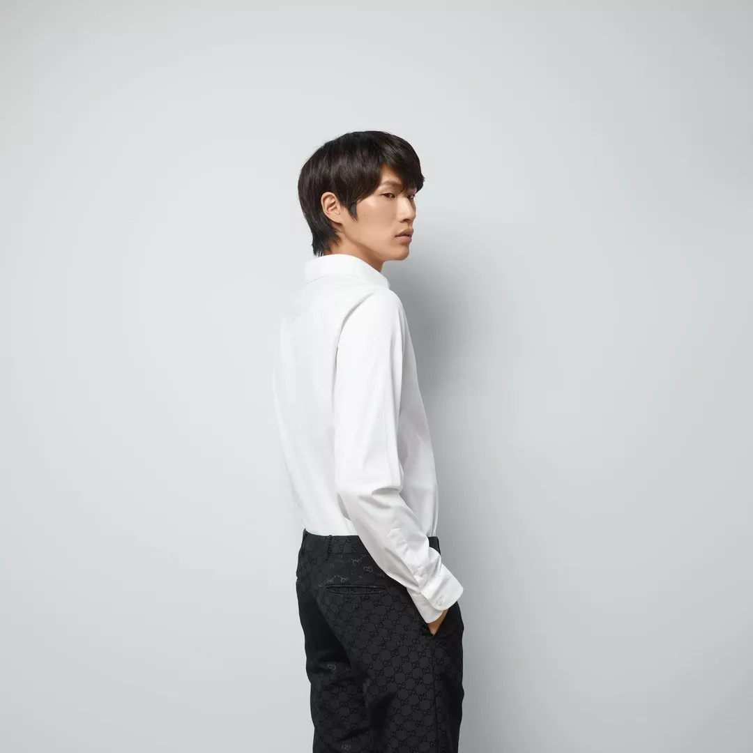 구찌 더블지 자수 코튼 포플린 셔츠 상세 이미지 34