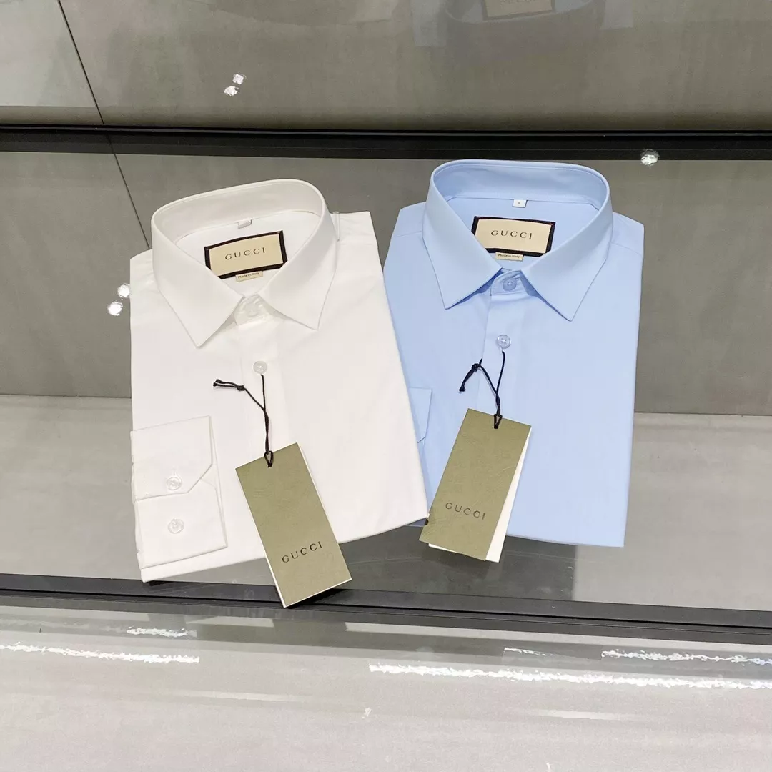 구찌 더블지 자수 코튼 포플린 셔츠 상세 이미지 3
