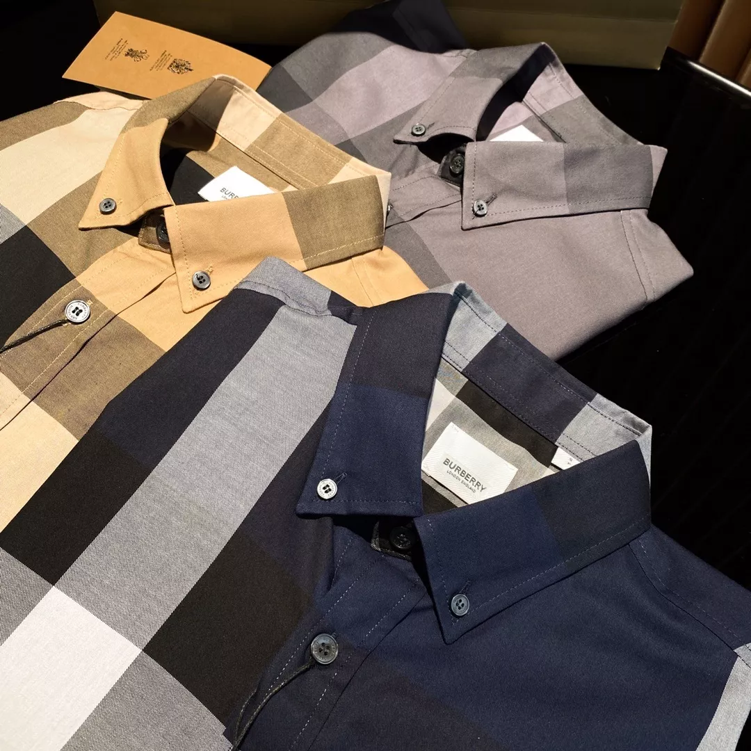 버버리 클래식 체크 코튼 반소매 셔츠 상세 이미지 6