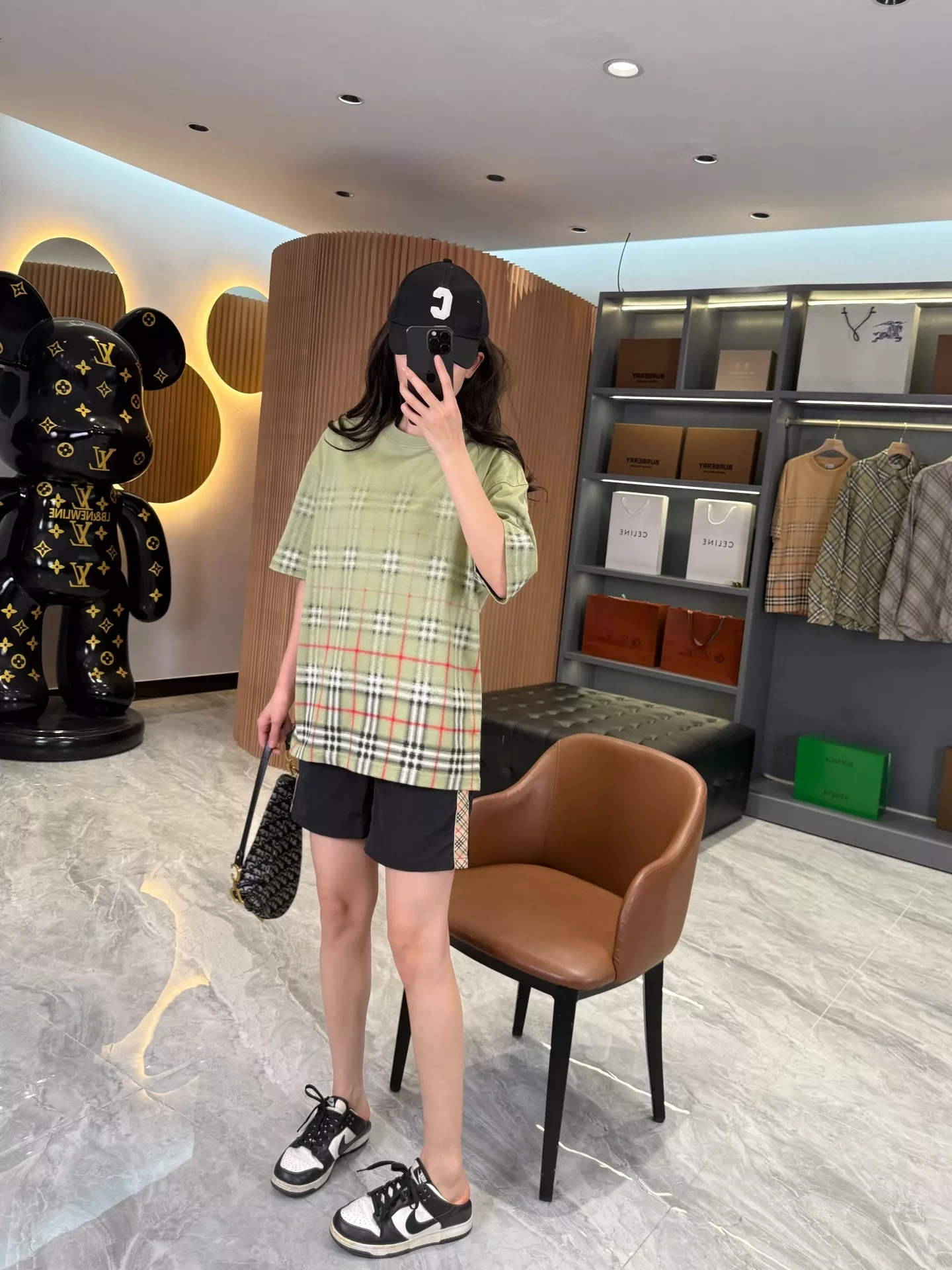 버버리 그라데이션 체크 코튼 반팔 티셔츠 상세 이미지 19