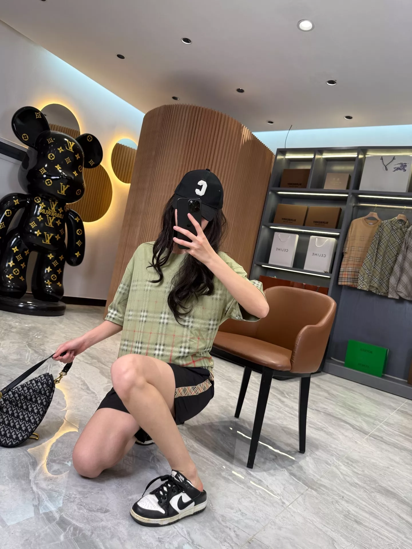 버버리 그라데이션 체크 코튼 반팔 티셔츠 상세 이미지 23