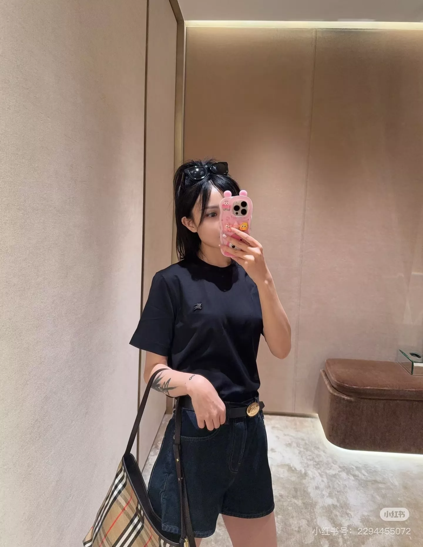 버버리 메탈 승마 기사 로고 코튼 반팔 상세 이미지 49