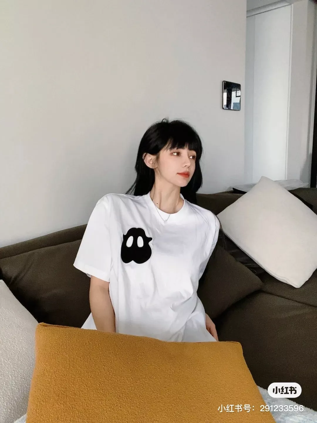버버리 몬스터 자수 오버핏 코튼 반팔 상세 이미지 85