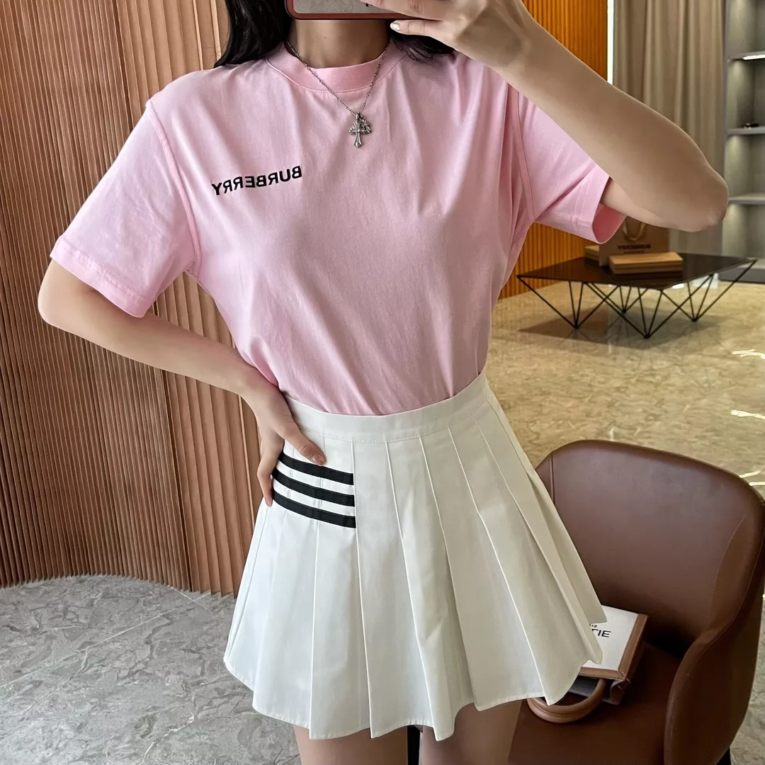 버버리 TB 자수 코튼 반소매 티셔츠 상세 이미지 77