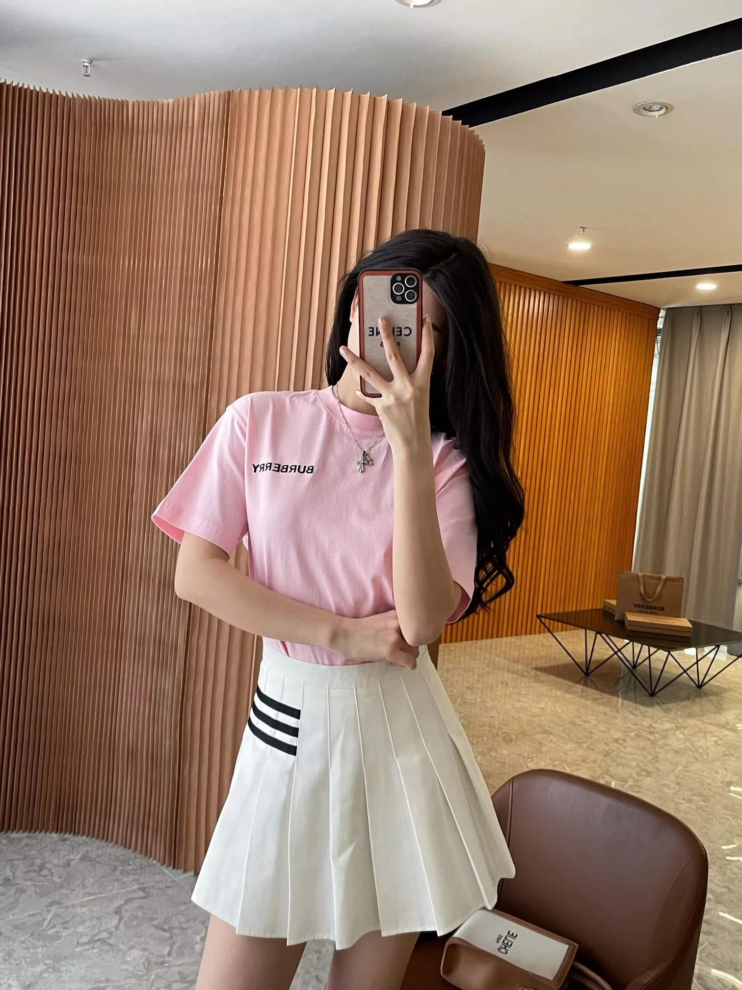 버버리 TB 자수 코튼 반소매 티셔츠 상세 이미지 74