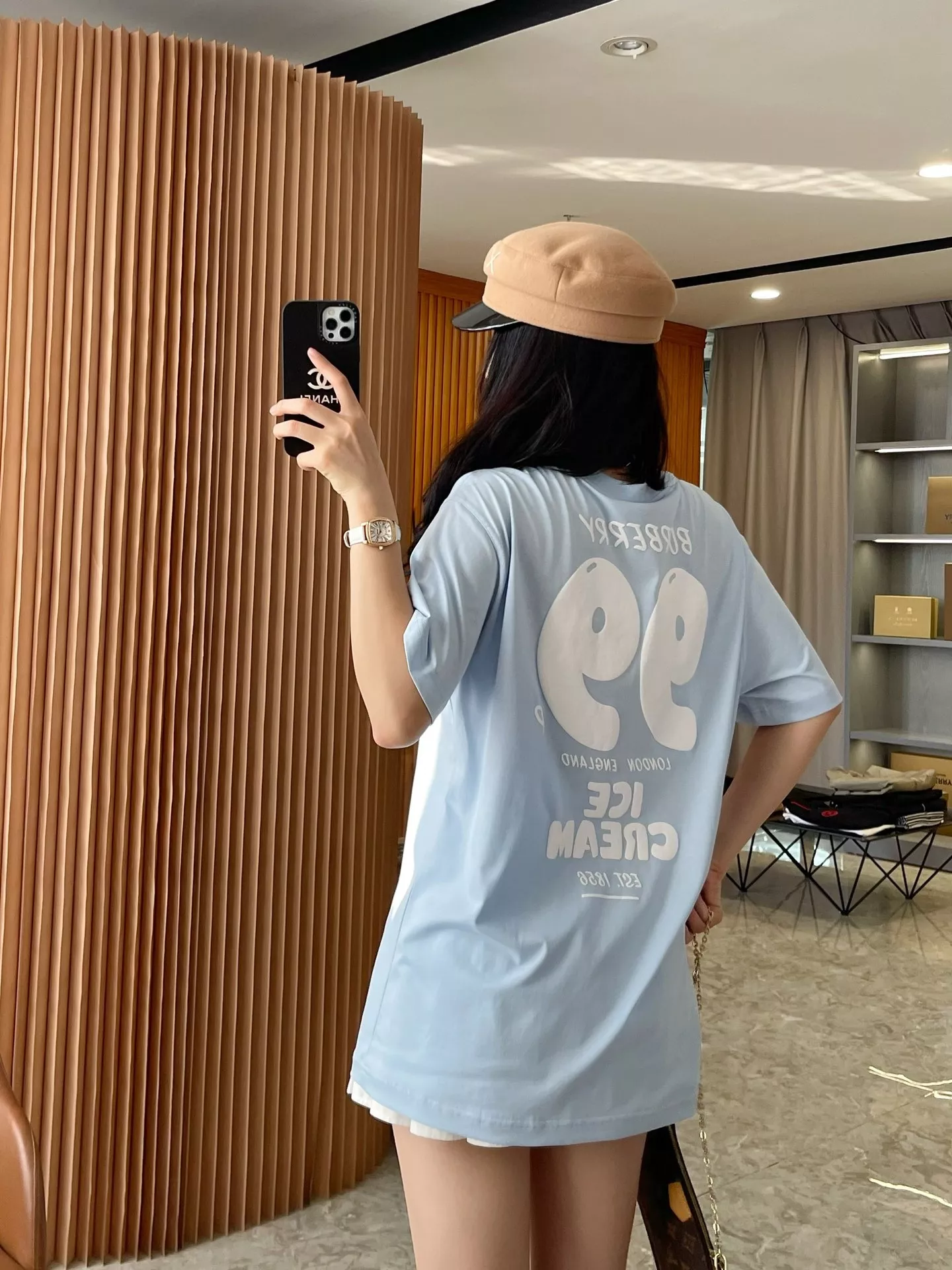 버버리 아이스크림 프린트 코튼 반팔 티셔츠 상세 이미지 57