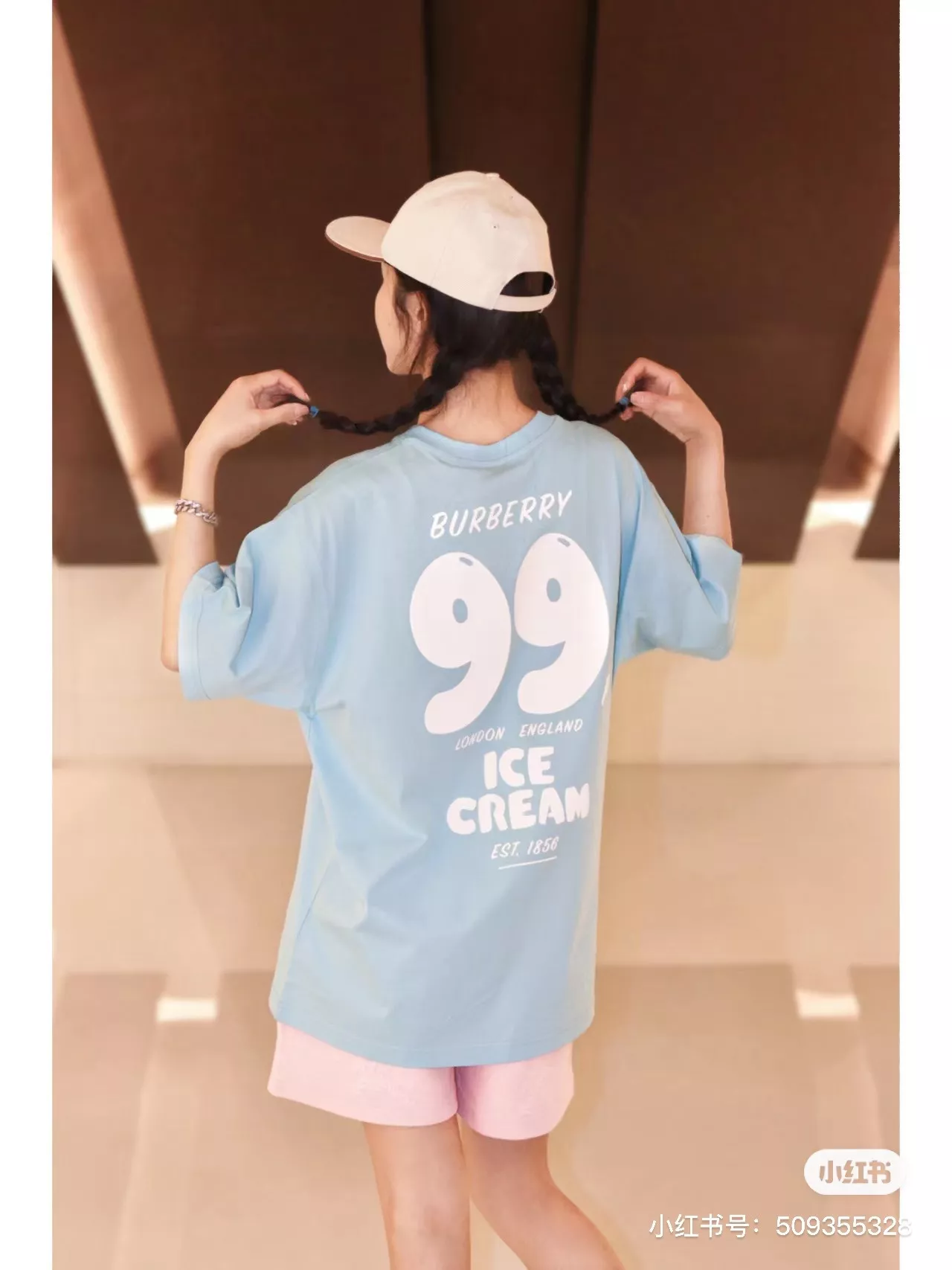 버버리 아이스크림 프린트 코튼 반팔 티셔츠 상세 이미지 48