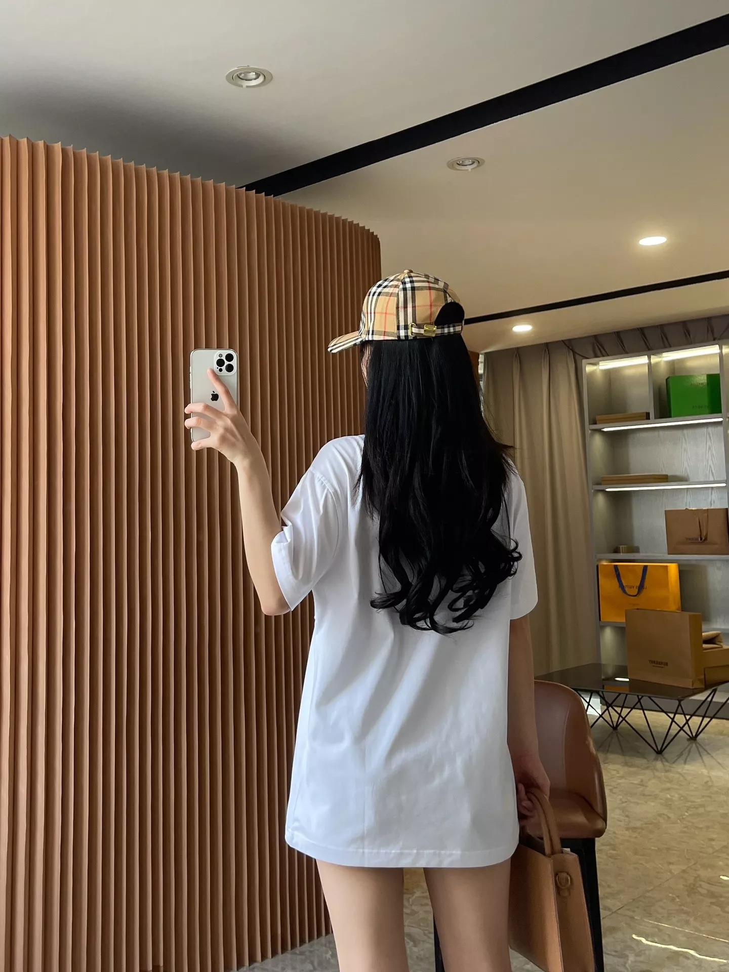 버버리 빈티지 체크 패널 코튼 티셔츠 상세 이미지 68