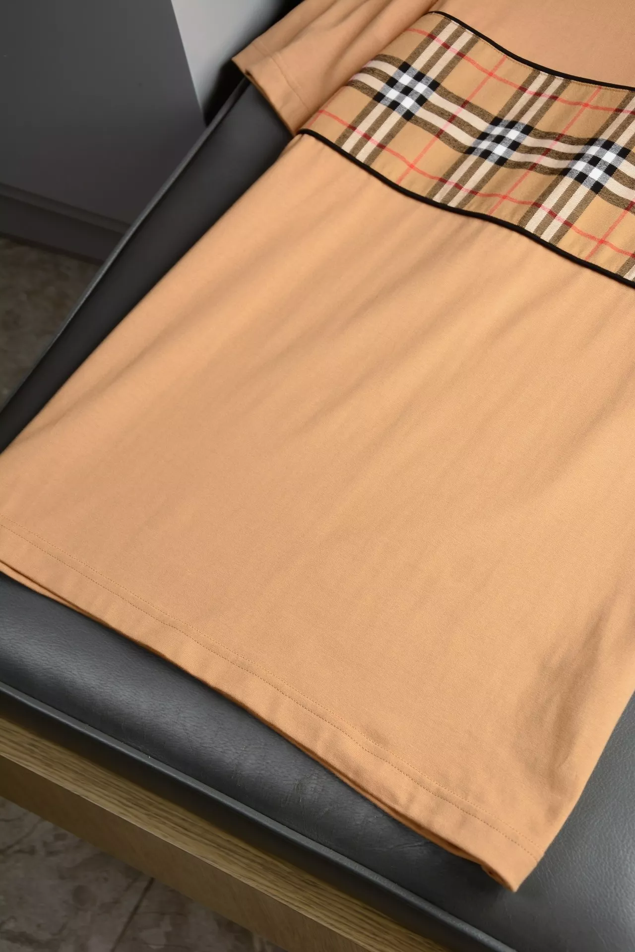 버버리 빈티지 체크 패널 코튼 티셔츠 상세 이미지 30